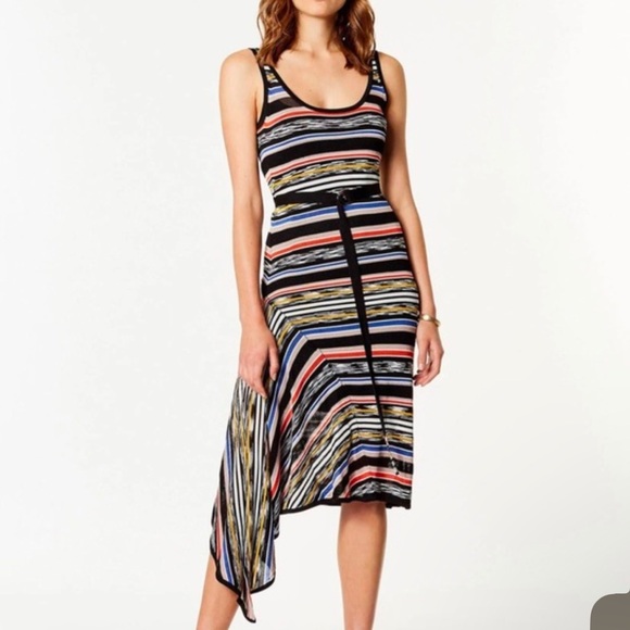 Karen Millen Striped Asymmetric Multicolored
Dress - Picture 1 of 7